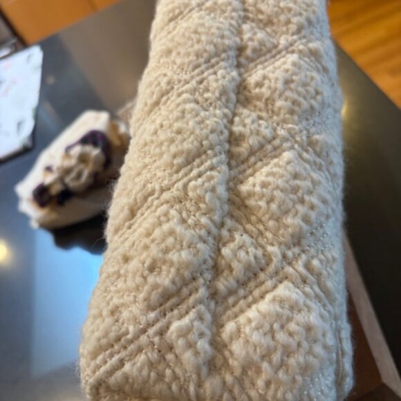 Tory Burch Fleming Soft Boucle Small Convertible Shoulder Bag, New Cream - Picture 8 of 14